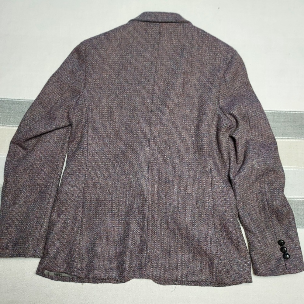 Oscar de la Renta Rayna Wool Tweed Suit Jacket Blazer Pencil Skirt Set Gray 7/8 - Picture 4 of 14
